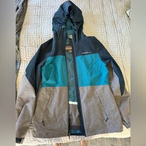 Eddie Bauer Teal and Gray Ski Jacket